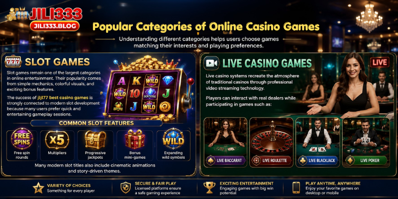 Popular Categories of Online Casino Games